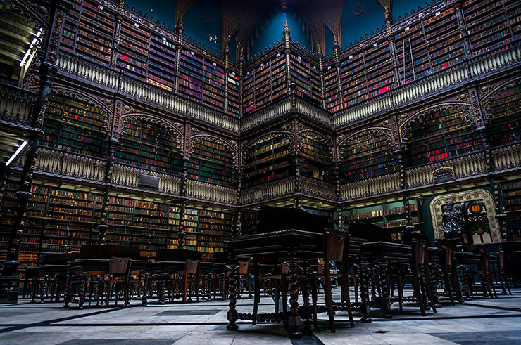 Португальская королевская библиотека Рио-де-Жанейро. Бразилия